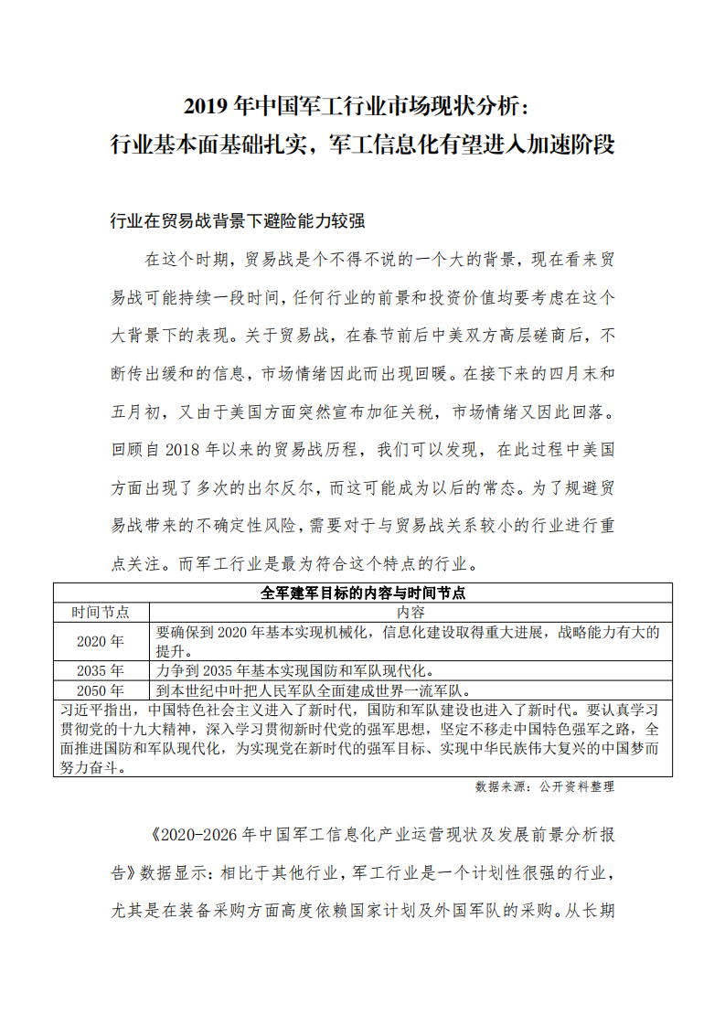 【2019】中国军工行业市场现状分析：行业基本面基础扎实，军工信息化有望进入加速阶段_00.png